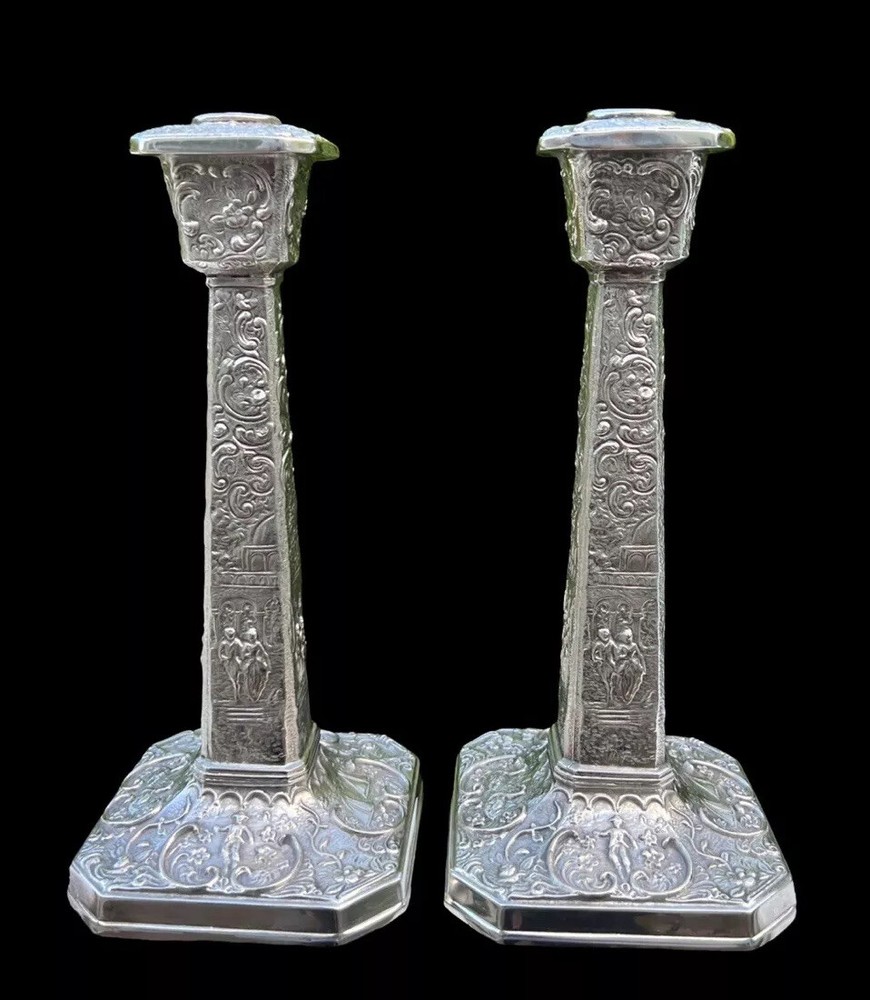 Early 20th Century Silverplate Candlesticks