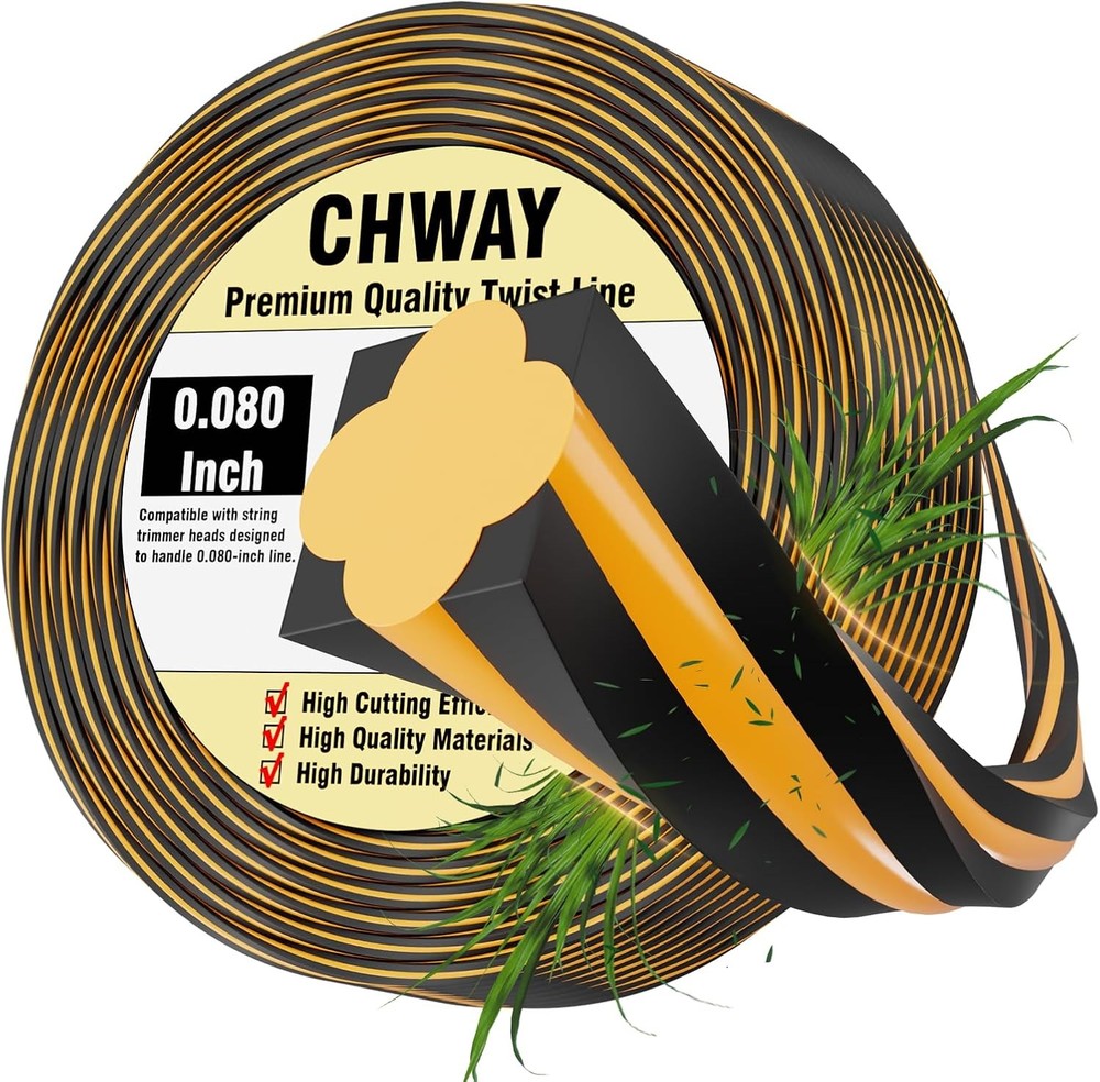 0.080'' DWO1DT802 Replacement String Timmer Lines Compatible with DEWALT Weed Ea