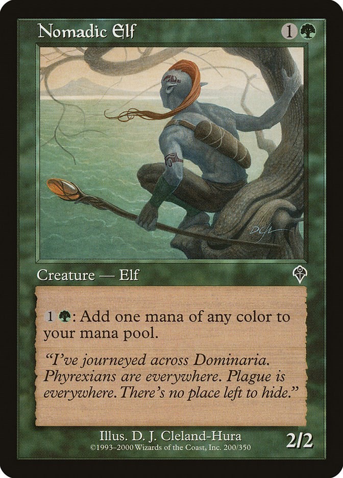 Nomadic Elf Invasion 200 MTG MP