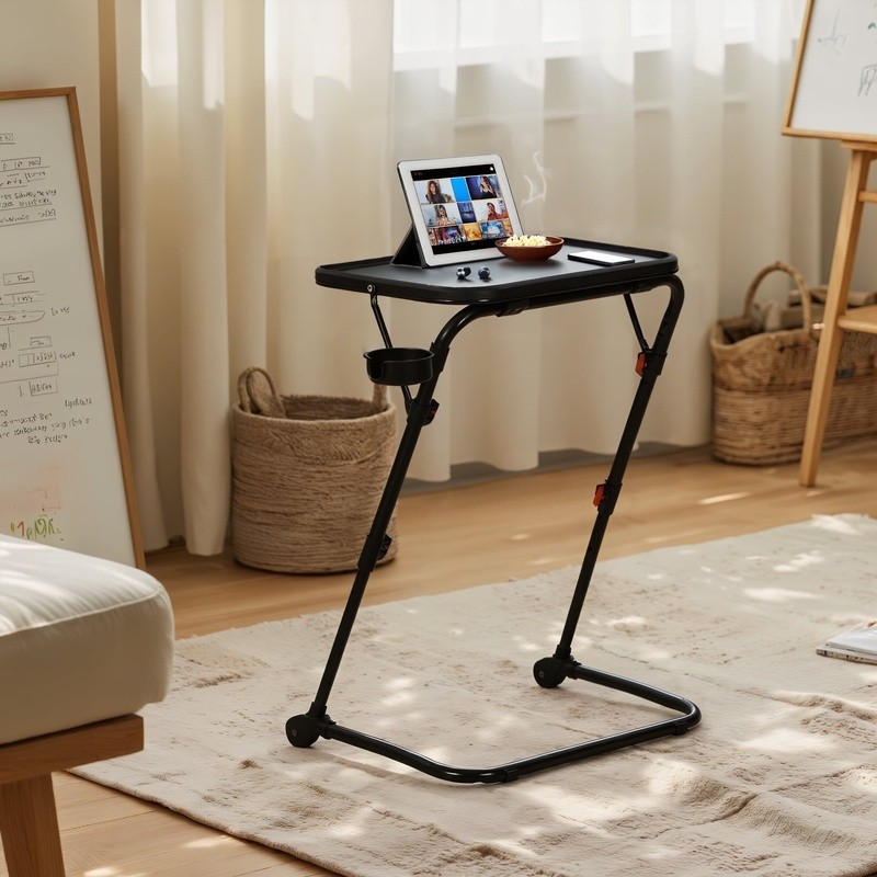 Adjustable Writing Desk Ergonomic Folding Study Table Portable Workstation New