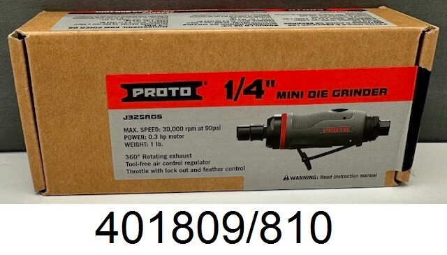Proto J325AGS 1/4" Mini Die Grinder J325AGS