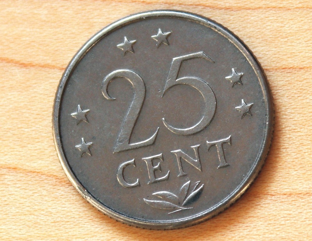1970 Netherlands Antilles 25 Cents