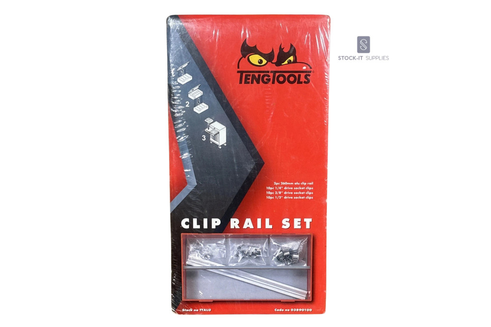 Teng Tools Clip Rail Set TT1 32 Pieces
