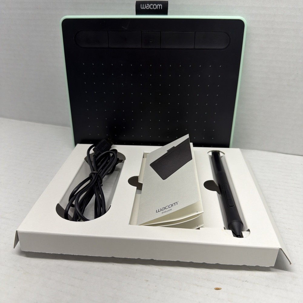 Wacom Intuos CTL-4100 Small Drawing Tablet - Black n Green, Bluetooth