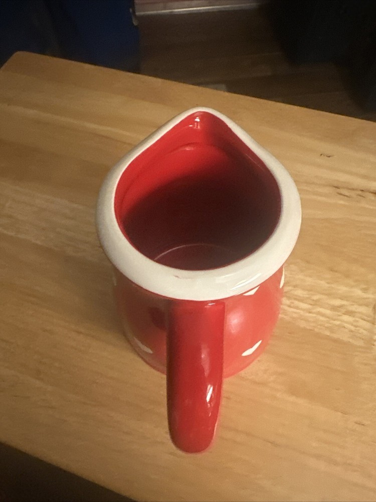 Terramotto Ceramic Red Hearts Pitcher