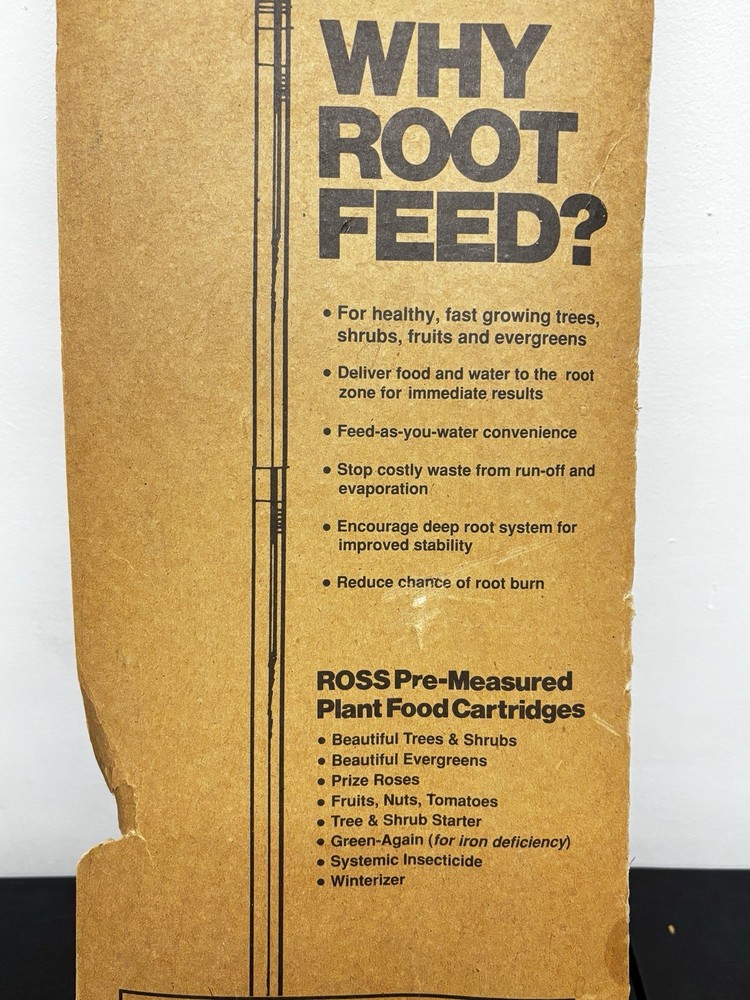 Ross Root Feeder Irrigator Model 102 Vintage Never Used
