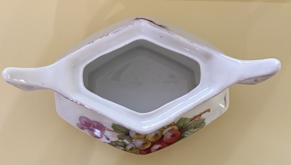 Vintage Grape Sugar Bowl, Made In Germany