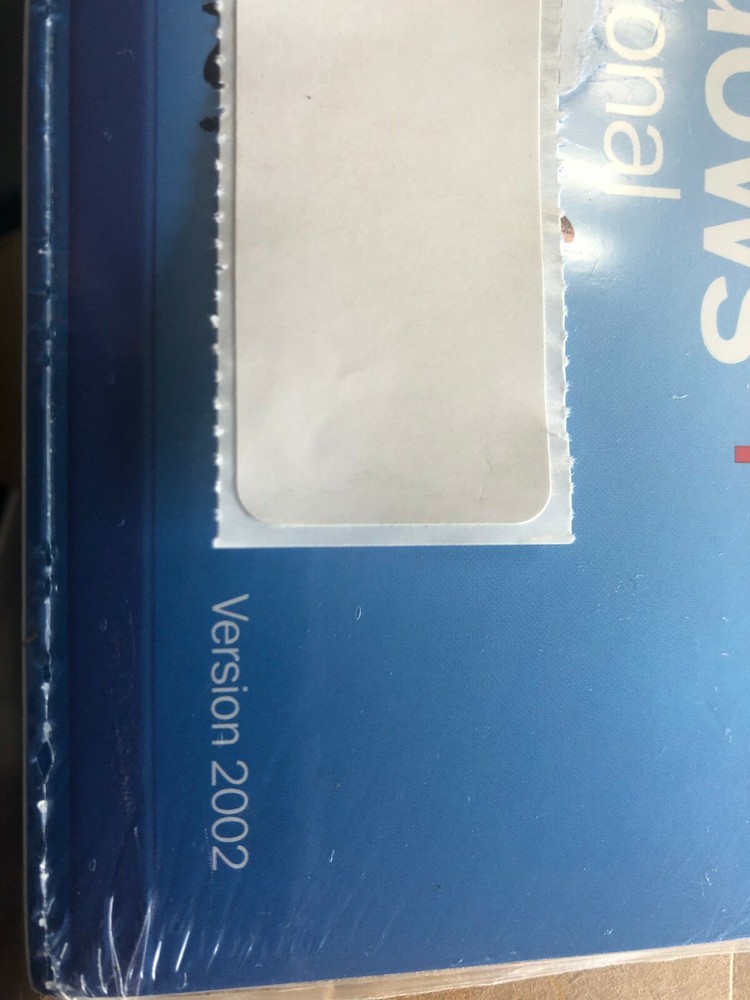 Microsoft Windows XP Professional Version 2002 SP-1a Sealed