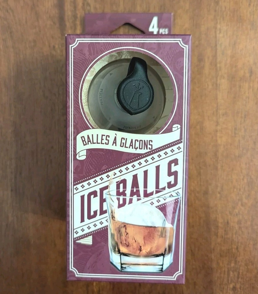 Prep Tools Cocktail Mixology Set Bartender 4 Ice Balls Molds NEW Sphere Ice