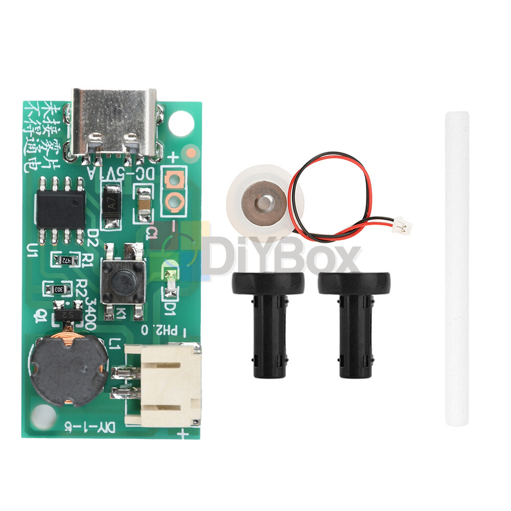 DC 5V Ultrasonic Mist Maker Atomizing Module DIY Humidifier With PCB Kit Type-C