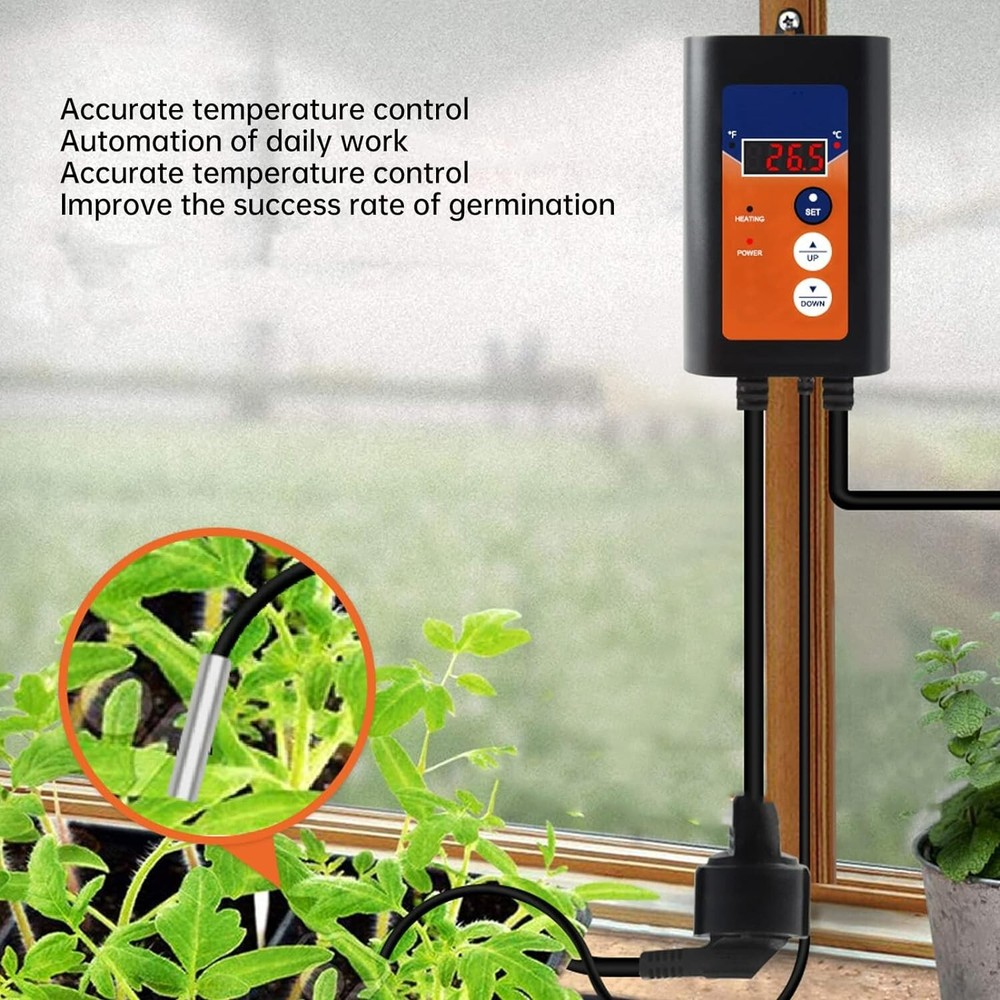 1000W Reptile Temperature Controller Quick Respond Digital Heat Mat Thermostat
