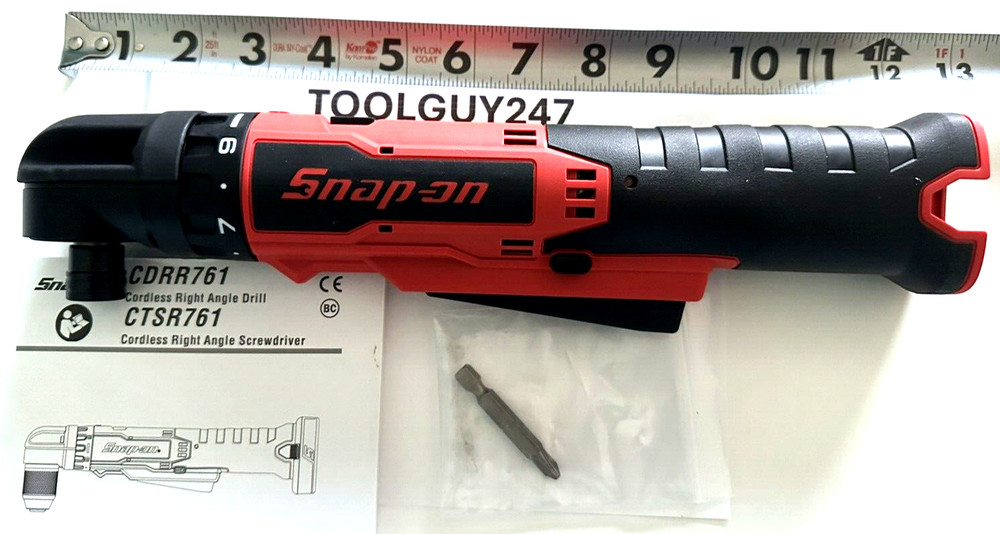 SNAP ON CTSR761DB 14.4 Micro Lithium Cordless Right Angle Screwdriver TOOL ONLY+