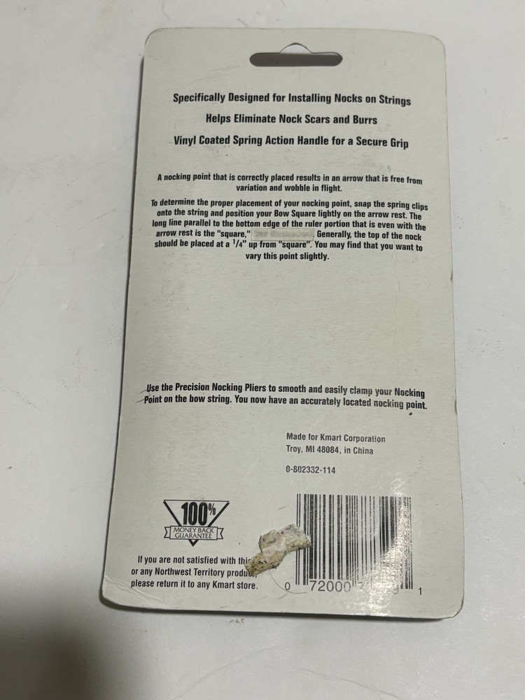 Northwest Territory String Loop Nocking Pliers for Bows Archery