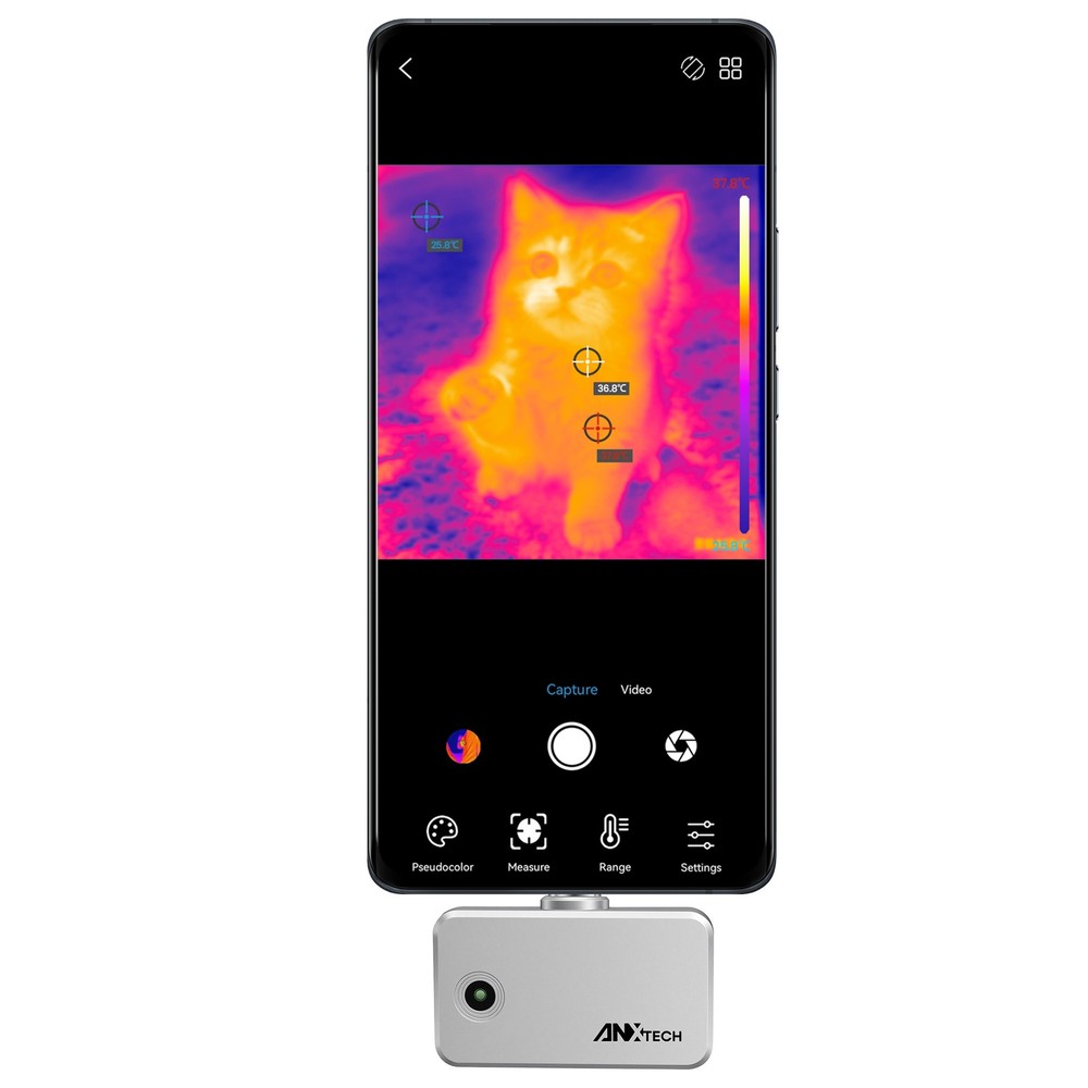 ANXTECH Infrared Thermal Imaging Camera 96x96 IR Resolution for Android
