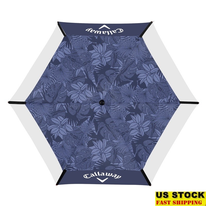 Automatic Open Golf Umbrella Wind Resistant 68in Coverage Ergonomic Handle New