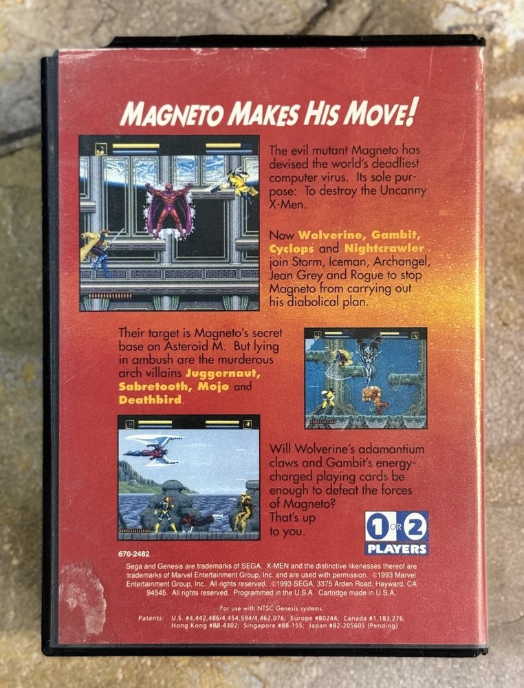 X-Men Case -Sega Genesis **AUTHENTIC, SEE DESC**