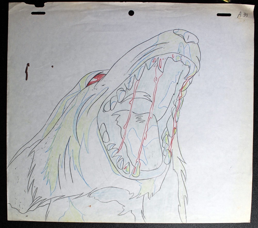 Guyver Anime Production Cel  & Douga