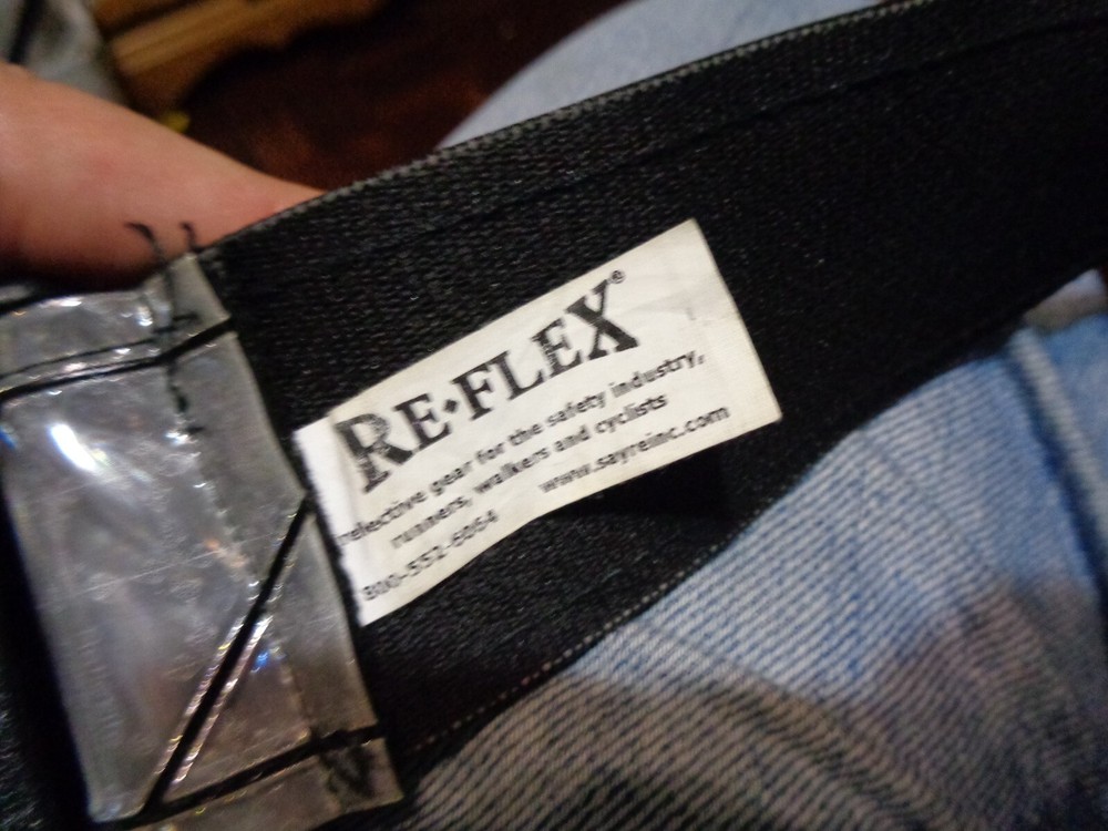 Re-Flex Micro-Prism Silver-Reflective Adjustable Running Belt 2" x 53"