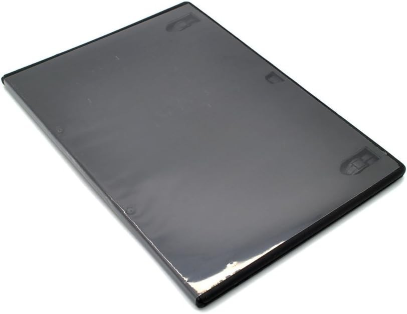 7mm Slim Black Single CD/DVD Case, 100 Pieces Pack.