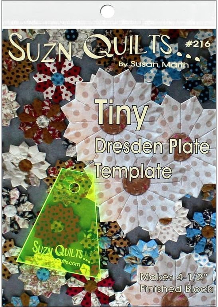 Suzn Quilts Tiny Dresden Template