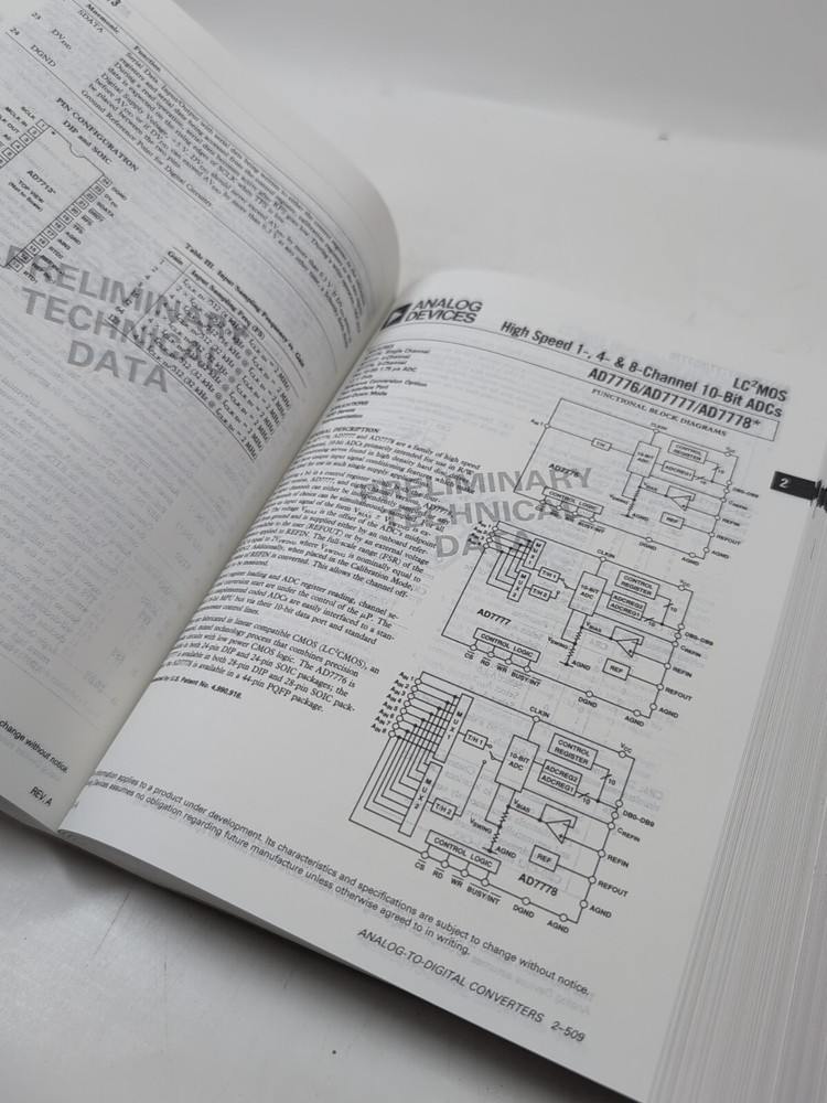 Electronics Book: Analog Devices, Data Converter Reference Manual Vol 1&2 1992