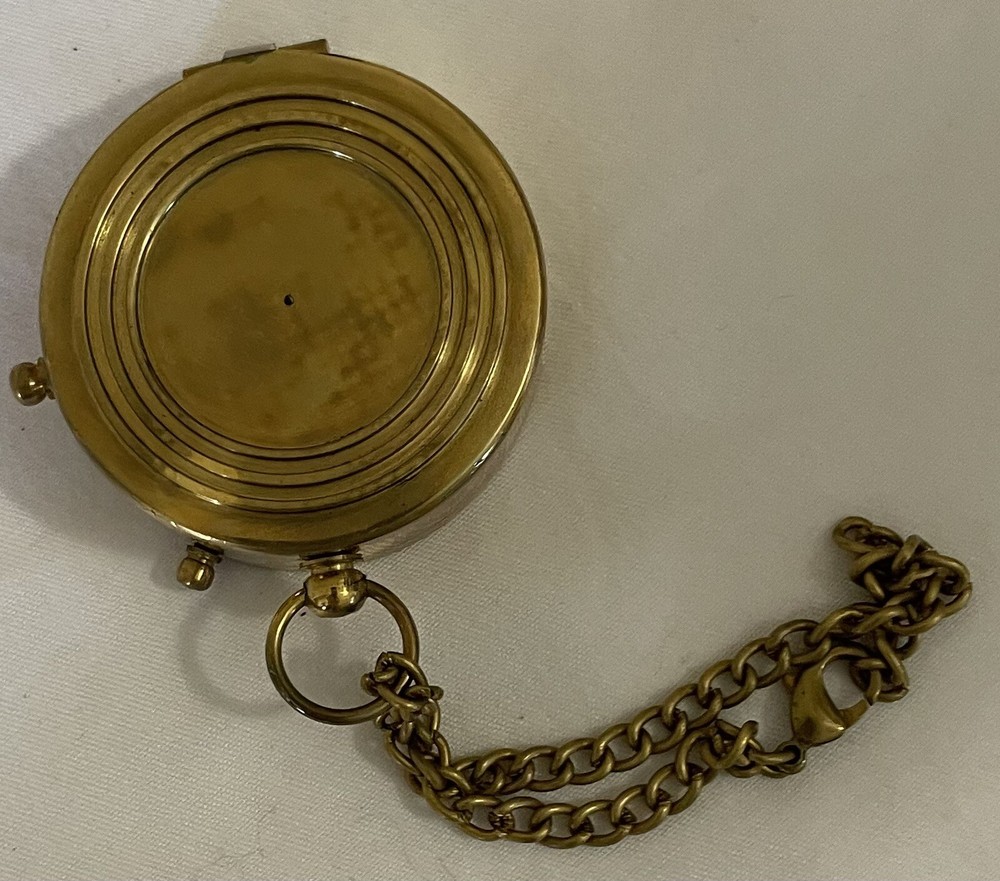 Vintage Thoreau's Go Confidently Quote Engraved Compass