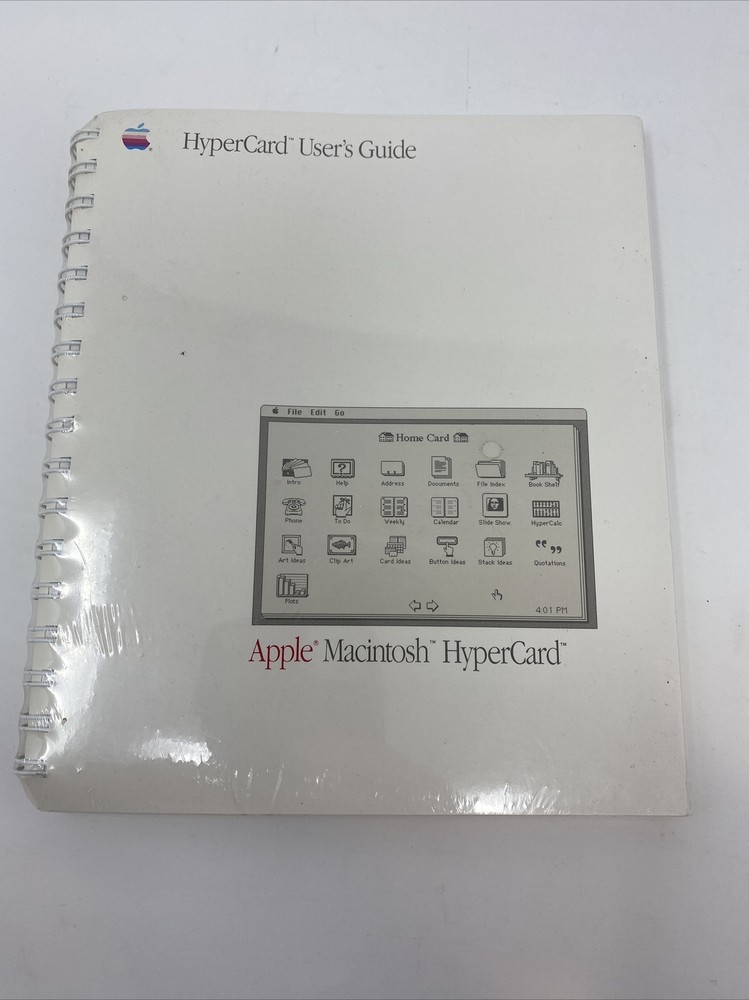 Vintage Apple Mac HyperCard 1987  users guide NEW Sealed!!