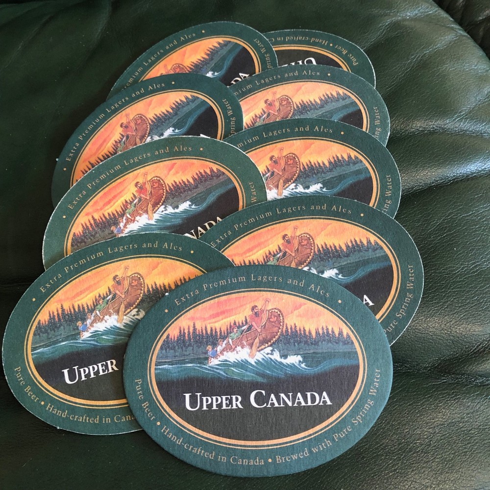 BEER COASTERS  LOT OF 9 UPPER CANADA