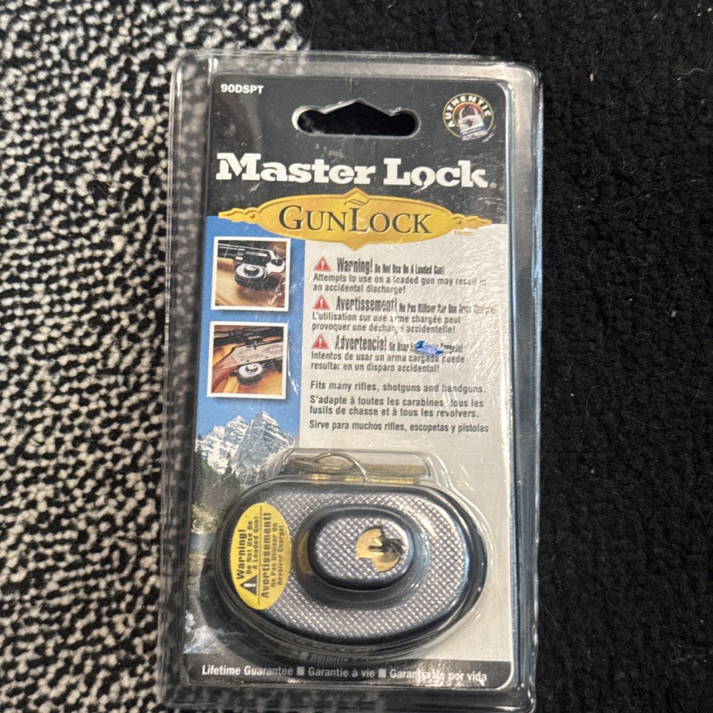 Master Lock 90DSPT Keyed Trigger Lock Gun Lock New Sealed