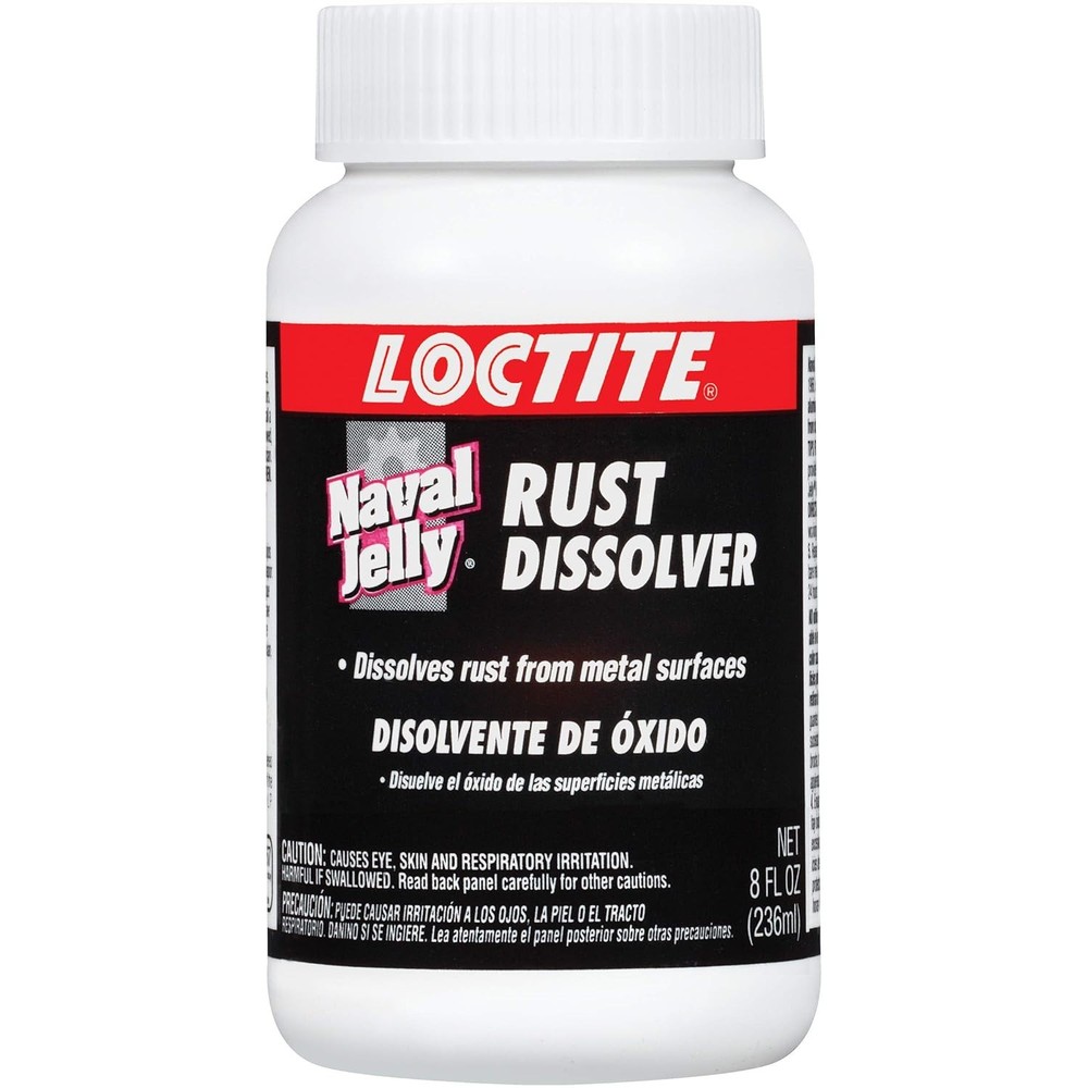 Loctite Naval Jelly Rust Dissolver, Dissolves Rust From Metal Surfaces, 8 Oz.