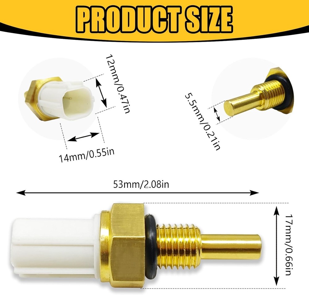 Engine Coolant Temperature Sensor Compatible with Accord Civic Element CR-V RL T