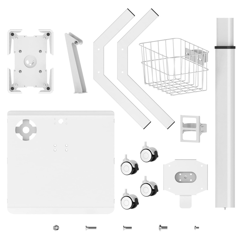 hemsoe Adjustable Rolling Medical Cart: Pneumatic Mobile