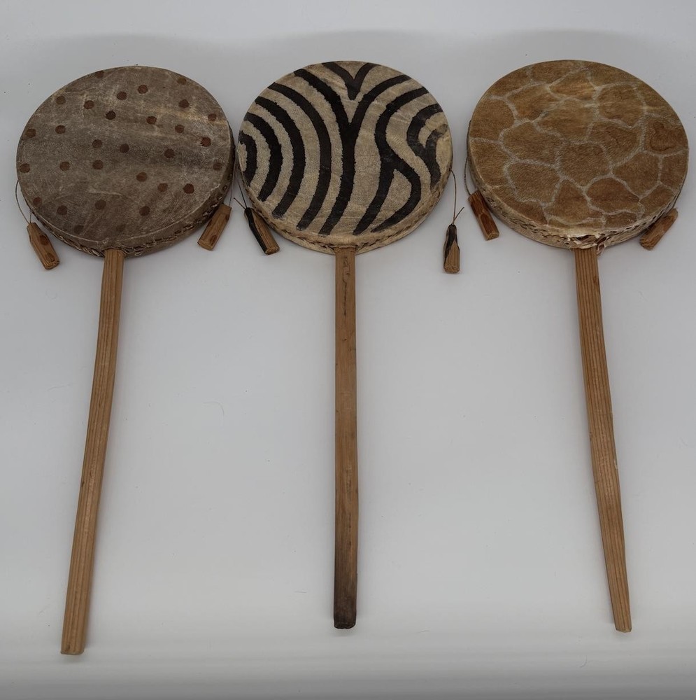 Handcrafted Polynesian Drum – Authentic Tribal Patterns Isla