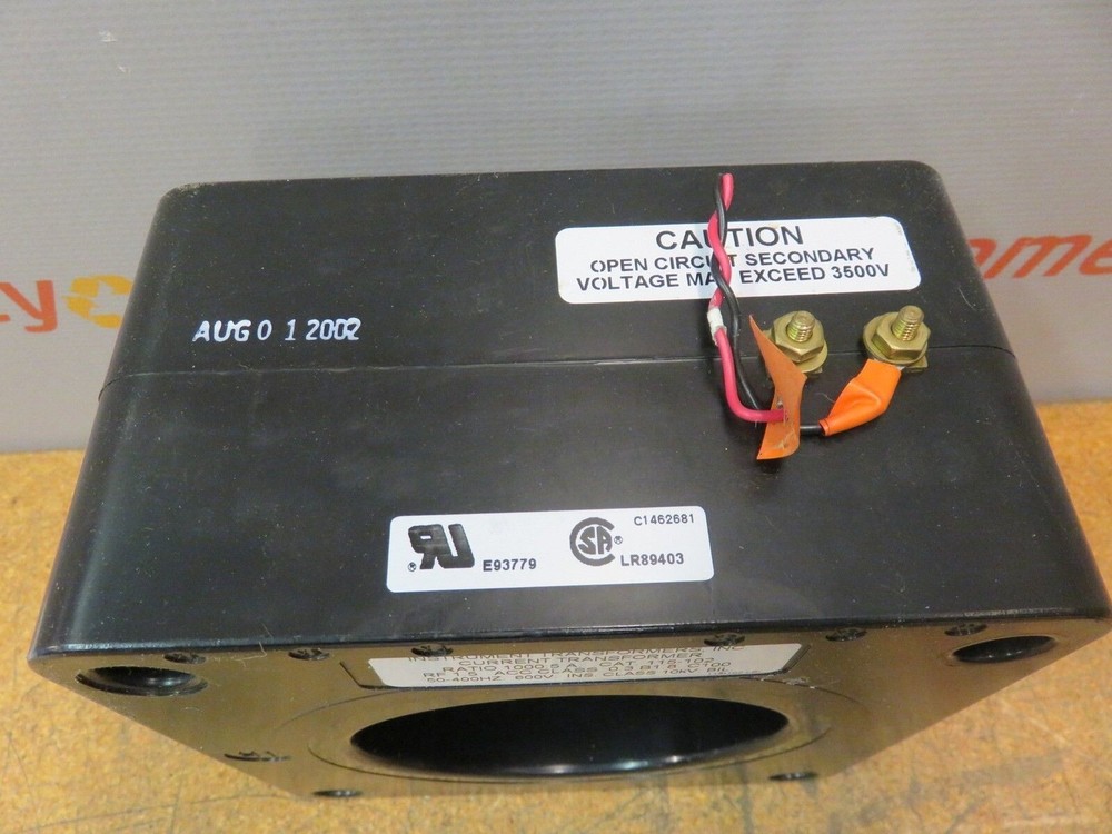 Instrument Transformers Current Transformer Ratio 1000.5A 115-102 600V
