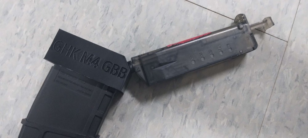 Airsoft GHK M4 / G5 GBBR Speedloader Adapter (Black)