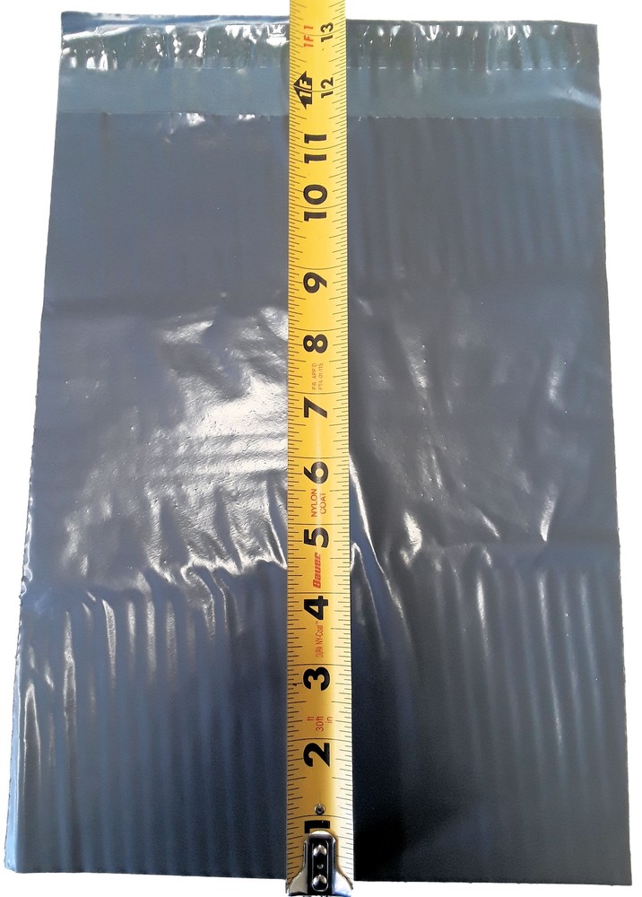 100 9x12 Gray Poly Mailer Plastic Shipping Bag Envelopes Polybags Polymailer
