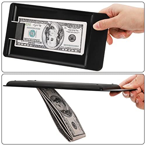 20 Pack Check Holders Black Plastic Tip Trays Restaurant Check Presenters