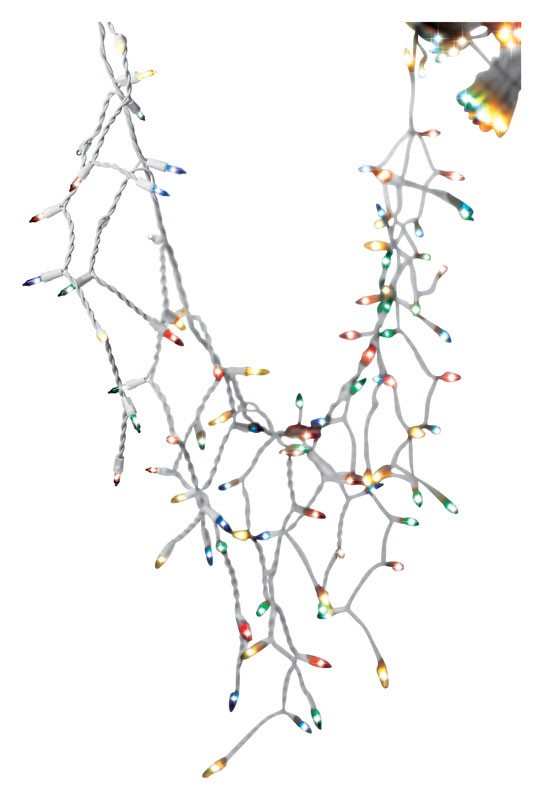 Celebrations 14089-71 Multicolor Mini Icicle Light Set 13 ft.