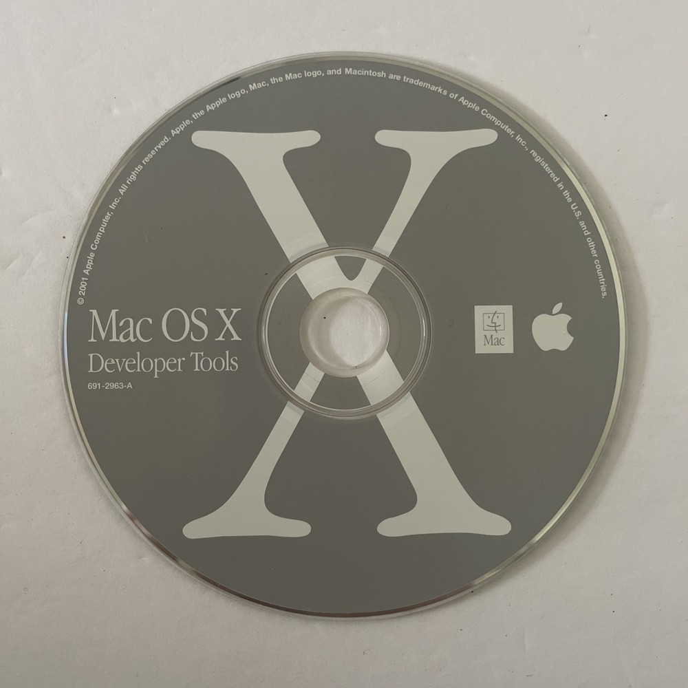 Mac OS X Developer Tools CD December 2001 691-2963-A