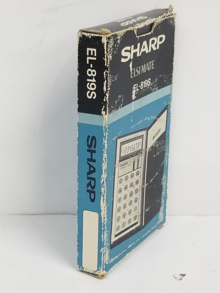 Vintage Calculator Sharp Elsimate EL-819S