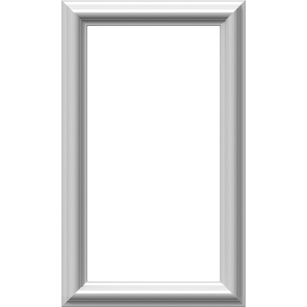 12x20 Ash Wainscot Panel Molded Classic Wall 1/2 Thick White