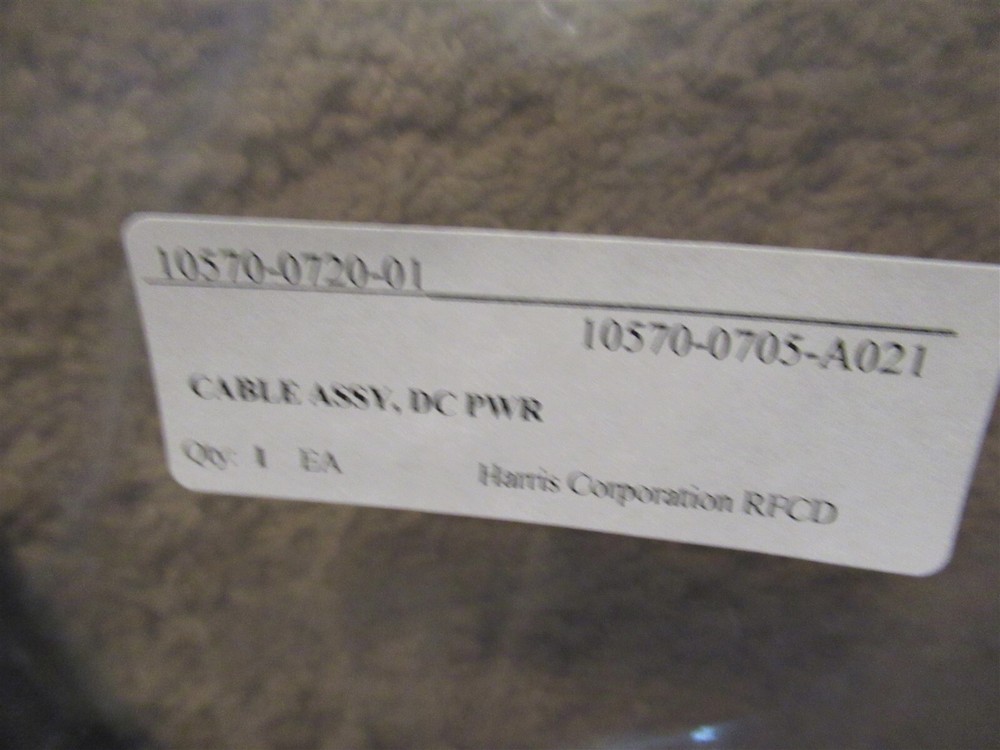 Harris DC Power Cable, Pt # 10570-0705-A021, 20 Ft, New
