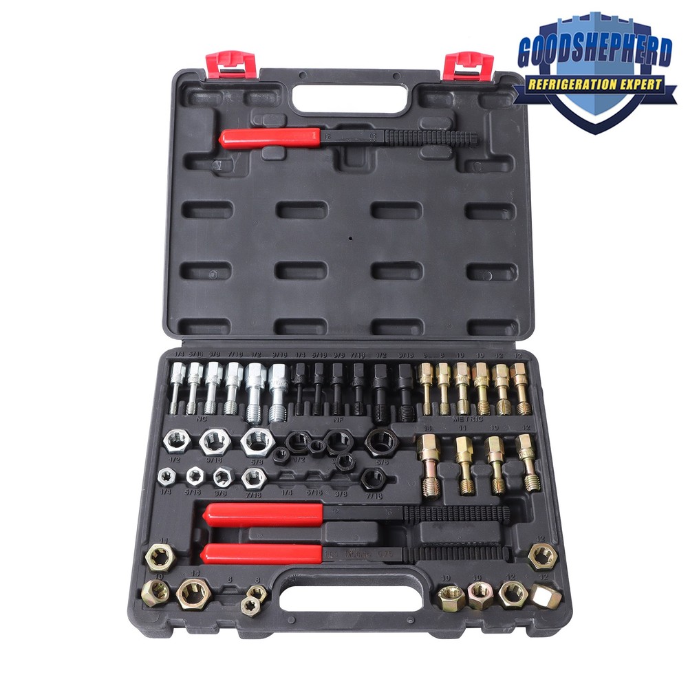 49Pcs Thread Cleaner Rethreading Master Kit Thread Repair Thread Chaser Tool Set