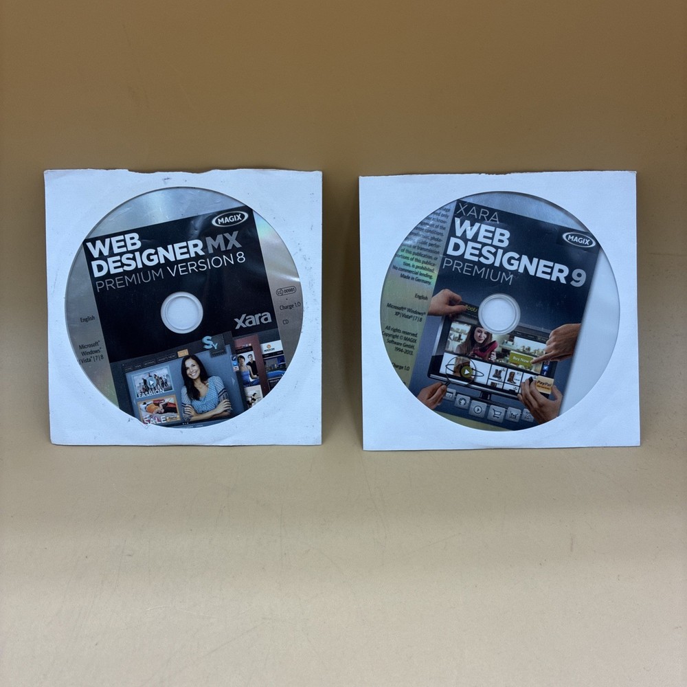 MAGIX XARA Web Designer MX Premium Version 8 & Web Designer Premium 9