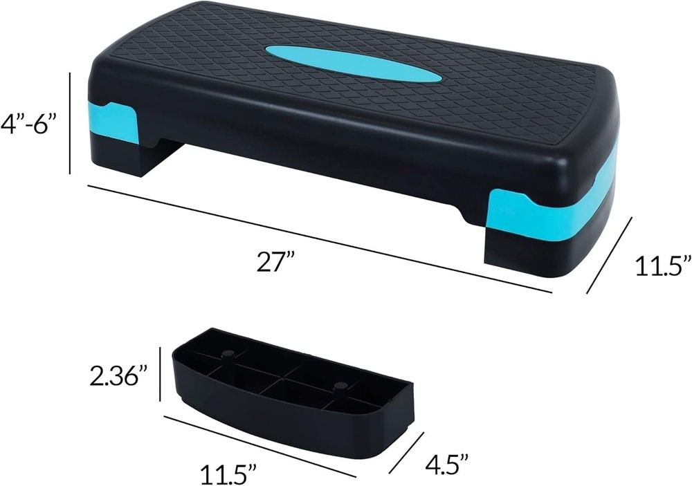 Multi-Color Aerobic Stepper with Adjustable Height - Ideal for Home Workouts
