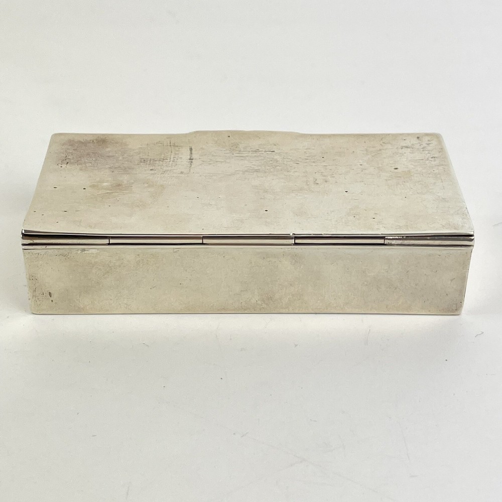 Antique Solid Sterling Silver Tiffany & Co Stamp Box 8.8cm X 4.2cm C1930s