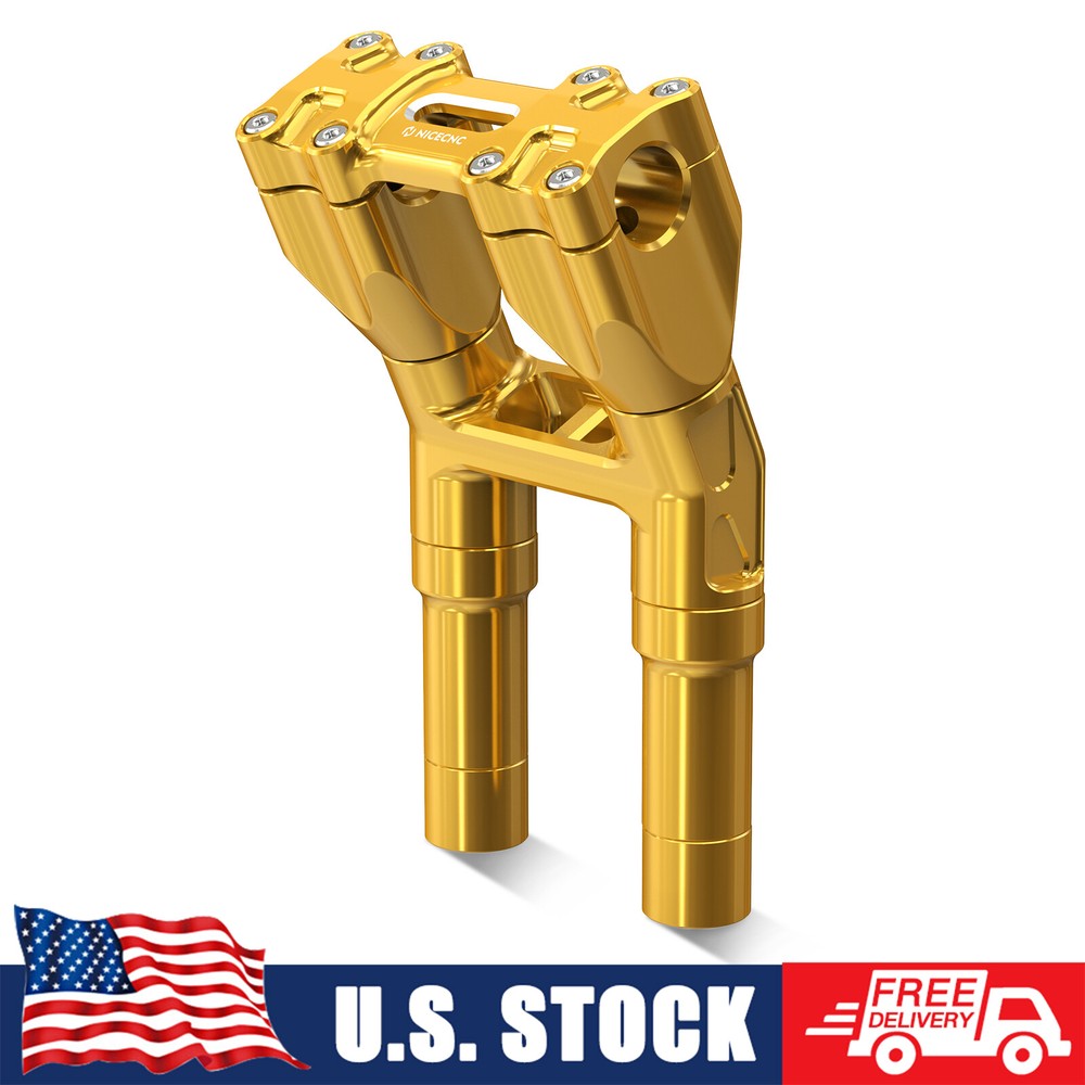 CNC Handlebar Risers Modular Risers Clamp for Harley Dyna Low Rider FXLR	93-94