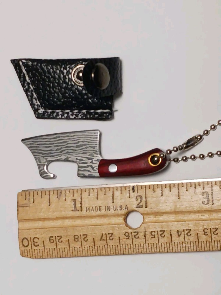 Micro Cleaver/Bottle Opener, Keychain Knife