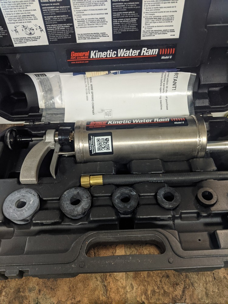 General Pipe Cleaner Kinetic Water Ram Model G