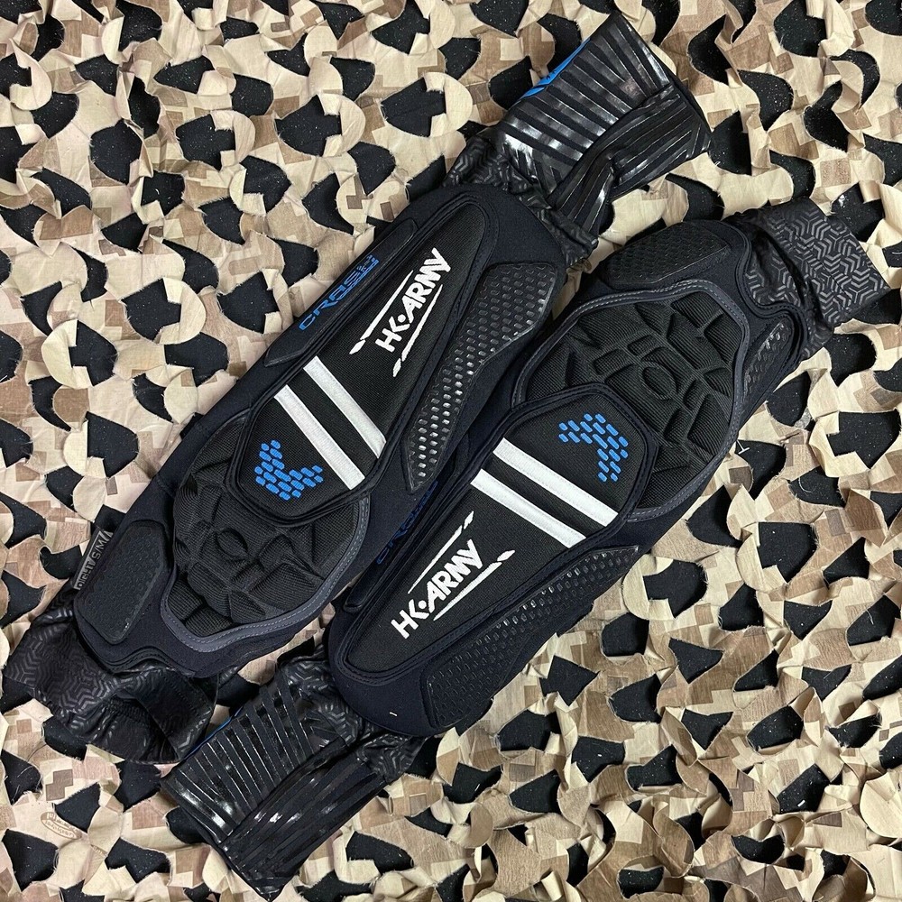 NEW HK Army Crash CTX Elbow Pads - Black/Blue - X Large